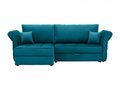 Угловой диван-кровать Wing синего цвета 