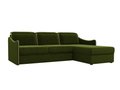Угловой диван-кровать Скарлетт зеленого цвета
