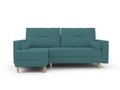 Угловой диван-кровать Вестор зеленого цвета