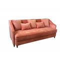Трехместный раскладной диван Фокстрот оранжевого цвета