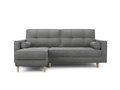 Угловой диван-кровать левый Оtto серого цвета