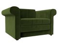 Кресло-кровать Берли зеленого цвета