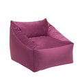 Кресло с подлокотниками Angle Velur розового цвета