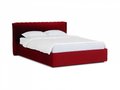Кровать Queen Anastasia Lux бордового цвета 160х200 с подъемным механизмом