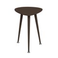 Приставной стол Капля темно-коричневого цвета