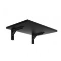 Настенный откидной стол для ноутбука черного цвета