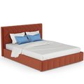 Кровать Милана 160х200 с подъёмным механизмом и дном кирпичного цвета 