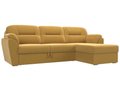 Угловой диван-кровать Бостон желтого цвета