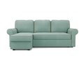 Угловой диван-кровать левый Tulon светло-бирюзового цвета