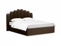 Кровать Queen Sharlotta 160х200 темно-коричневого цвета с подъемным механизмом