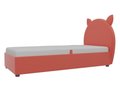 Детская кровать Бриони 82х188 кораллового цвета с подъемным механизмом 