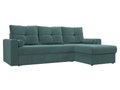 Угловой диван-кровать Верона бирюзового цвета