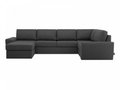 Угловой диван-кровать Petergof темно-серого цвета
