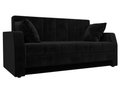 Прямой диван-кровать Малютка черного цвета