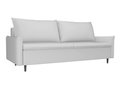 Прямой диван-кровать Хьюстон белого цвета (экокожа)