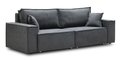 Прямой диван-кровать Фабио серого цвета