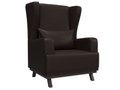 Кресло Джон темно-коричневого цвета (экокожа)