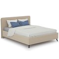 Кровать Миа 160х200 с подъёмным механизмом и дном бежевого цвета