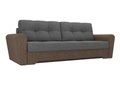Прямой диван-кровать Амстердам серо-коричневого цвета