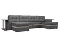 Угловой диван-кровать Атланта серого цвета