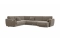 Модульный угловой диван-кровать серого цвета