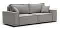 Прямой диван-кровать Фабио светло-серого цвета