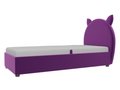 Детская кровать Бриони 82х188 фиолетового цвета с подъемным механизмом 