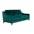 Прямой диван Франциско S зеленого цвета