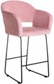 Кресло барное Oscar розового цвета