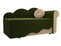 Диван-кровать Тедди бежево-зеленого цвета 