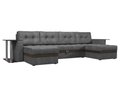 Угловой диван-кровать Атланта серого цвета