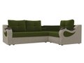 Угловой диван-кровать Митчелл бежево-зеленого цвета