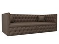 Прямой диван-кровать Найс темно-коричневого цвета