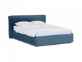 Кровать Queen Anastasia Lux синего цвета 160х200 с подъемным механизмом