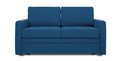 Прямой диван-кровать Бруно синего цвета 