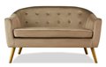 Прямой диван Florence M коричневого цвета