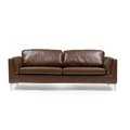 Прямой диван Kent коричневого цвета