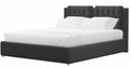 Кровать Камилла 160х200 серого цвета с подъемным механизмом