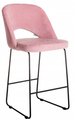 Кресло полубарное Lars розового цвета