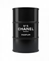 Барный стол-бочка Chanel черного цвета