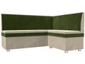 Угловой диван Уют зелено-бежевого цвета 