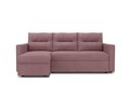 Угловой диван-кровать левый Macao темно-розового цвета