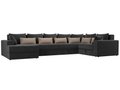 Угловой диван-кровать Мэдисон серо-бежевого цвета