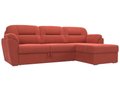 Угловой диван-кровать Бостон кораллового цвета 