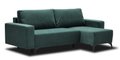 Угловой диван-кровать Эллен зеленого цвета