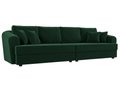 Прямой диван-кровать Милтон зеленого цвета