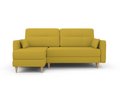 Угловой диван-кровать Берни горчичного цвета