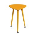 Приставной стол Капля желто-горчичного цвета