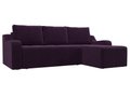Угловой диван-кровать Элида фиолетового цвета