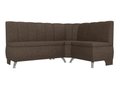 Кухонный угловой диван Кантри коричневого цвета